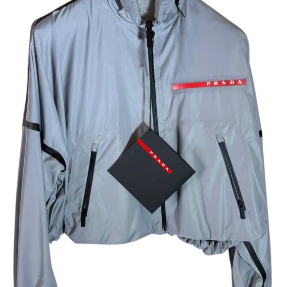 Prada Linea Rossa silver Reflex jacket XS - Picture 4 of 9